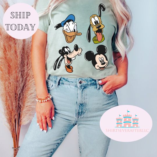Discover Disneyyy Mickeyy Checkered Shirt, Vintage Mickeyy Shirt, Disneyyy Mouse Shirt