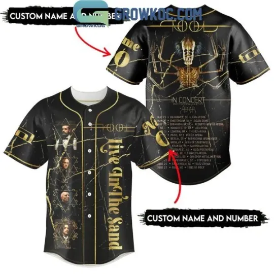 Discover Tool In Concert 2025 With Special Guest Spider Personalized Baseball Jersey