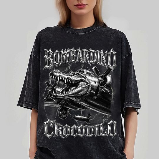 Discover Bombardino Crocodilo Italian Brainrot Meme T-Shirt