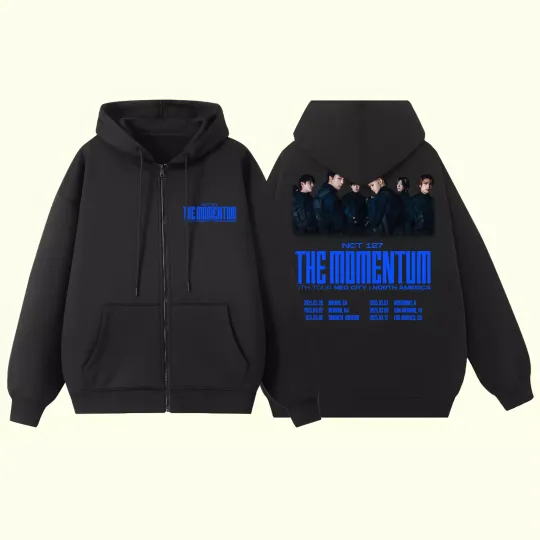 Discover NCT 127 The Momentum Tour Zip Hoodie NCT 127 Hoodie NCT 127 Zip Up Hoodie Jacket