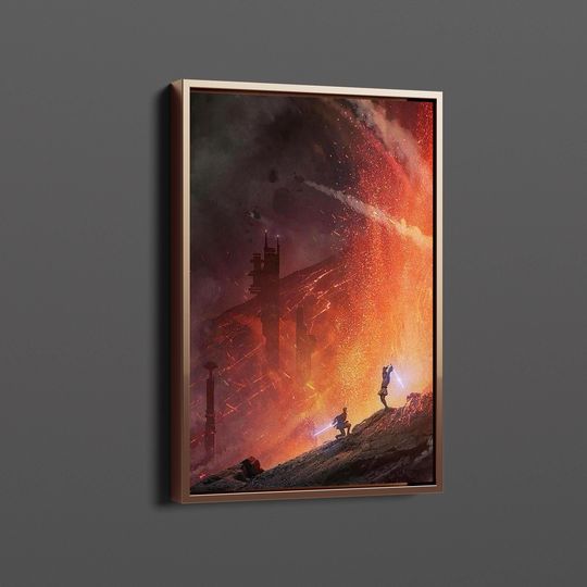 Discover Starr Warss Episode III Final Duel Canvas Art, Revenge of the Sith Wall Art