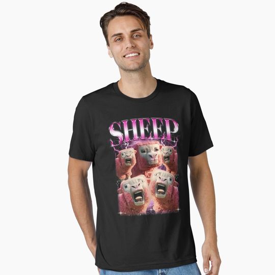 Discover Pink Sheep In MineC Movie Essential T-Shirt