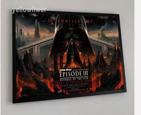 Discover NEW!!! Starr Warss Revenge Of The Sith Poster 20th Anniversary Episode III Poster