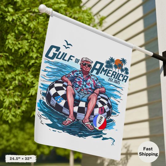 Discover Gulf of America Trump Flag, Patriotic Garden & House Banner, Trump MAGA Gifts