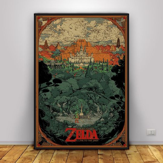 Discover The Legend of Zelda Poster | Breath of the Wild Wall Art | Home Decor