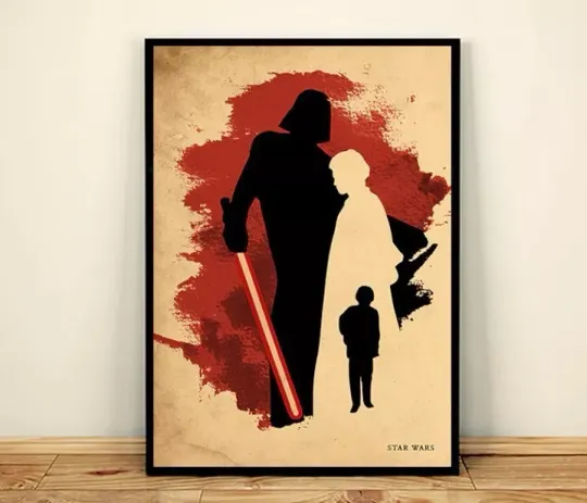 Discover Starr Warss Anakin Skywalker Becomes Darthh Vaderr Minimalist Poster