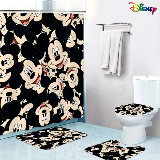Discover Disneyyy Mickeyy mouse Bathroom Sets - Shower Curtain, Gift for Fans Disneyyy