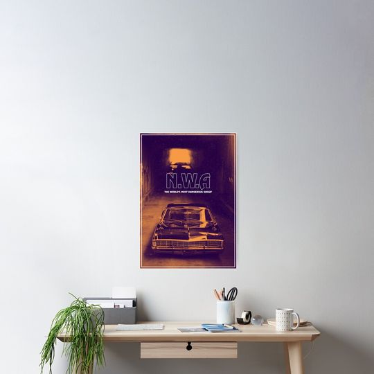 Discover n w a dangerous group vintage poster