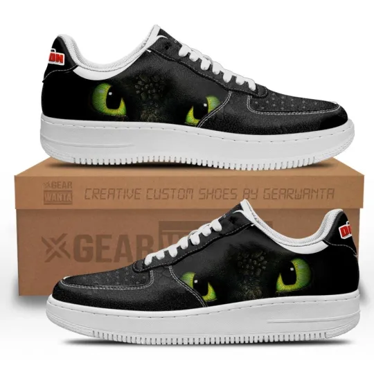 Discover Toothless How to Train Your Dragon Sneaker Leather Low Top Sneakers