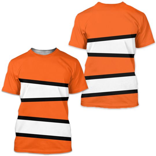 Discover Animated Clownfish Costume Cosplay 3D Shirt, Fish Adventure Halloween Costume Shirt