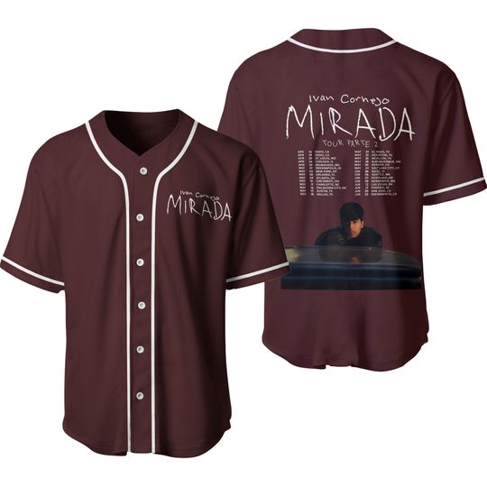 Discover Ivan Cornejo Mirada Tour 2025 Merch Baseball Jersey Shirt