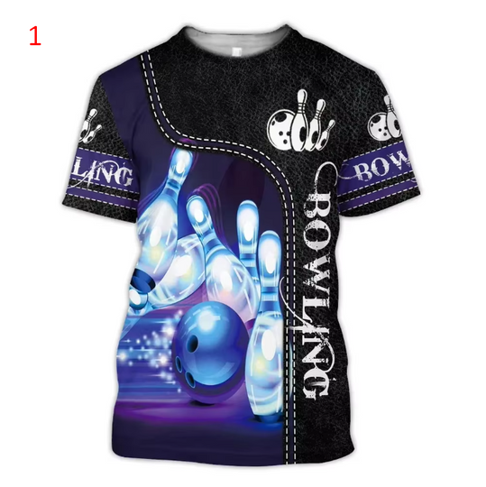Discover Funny Bowling Club T-shirts 3D
