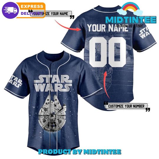 Discover Starr Warss Movie Customized Baseball Jersey