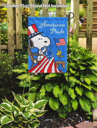 Discover Proud to Be American Snoopy Garden Flag, Outdoor Decor