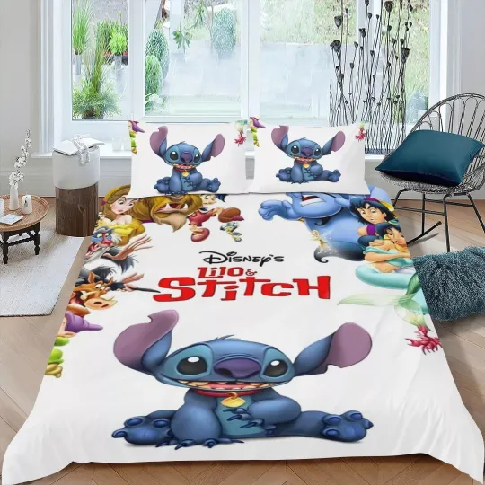 Discover 3Pcs Bedding Sets For Lilo & Stitchh Comforter Sets