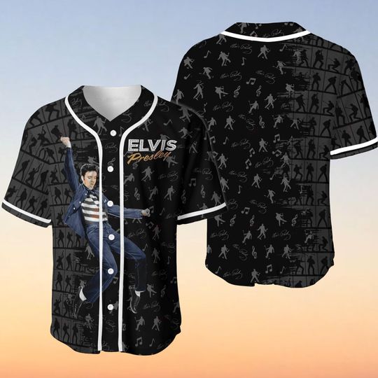 Discover Elvis Presley The King Of Rock And Roll Baseball Jersey