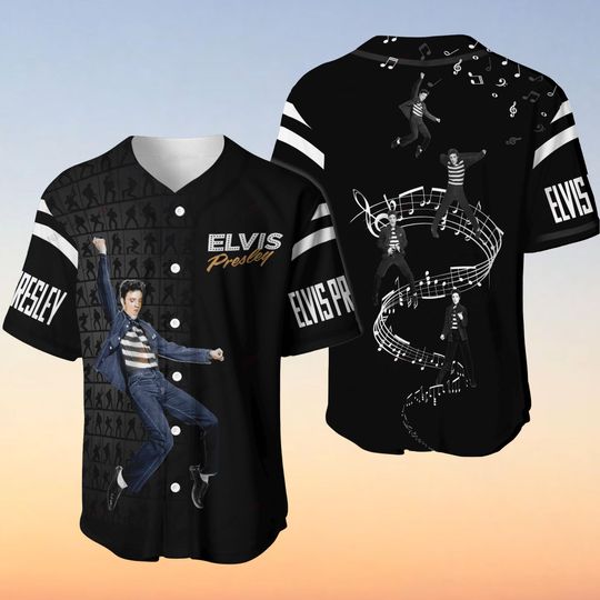 Discover Elvis Presley The King Of Rock And Roll Baseball Jersey