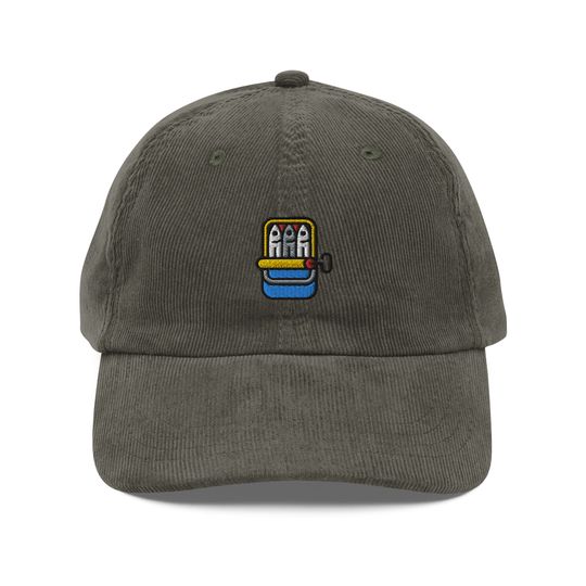 Discover Sardines Embroidered Cap | Gift For Sardine Fish Lovers | Cute Sardines Vintage Cap