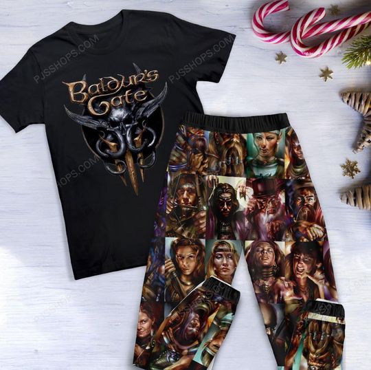 Discover Baldur's Gate Holiday Pajamas Set, Baldur's Gate 3 Family Pajamas