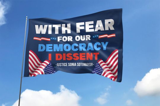 Discover With Fear For Our Democracy I Dissent Flag Democracy Dissent House Flag