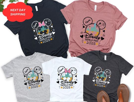 Discover Custom Disneyyworld Family Trip Shirt, Disneyyy Family Vacation Shirt, Personalized Family