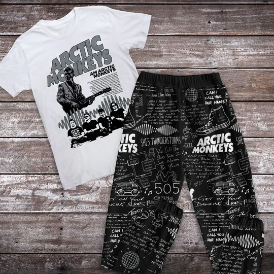 Discover Indie Rock Pajama Set  Arctic Monkeys Sleepwear