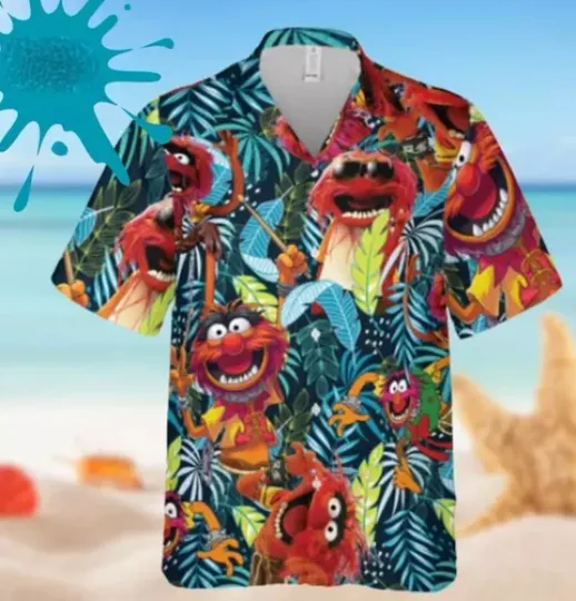 Discover The Muppet Animal Tropical Aloha 3D Hawaiian Shirt