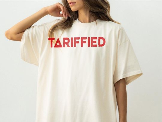 Discover Tarrified Shirt, Funny Political Pun Tee, Anti-Trump T-Shirt