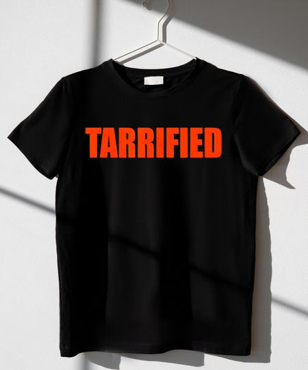 Discover Tarrified t-shirt LZ, Unisex T-shirt, Funny Political Pun Tee