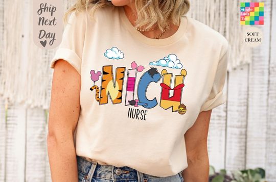 Discover NICU Nurse winniee the poohh Shirt, Baby Nursery Shirt, Nurse Appreciation Gift
