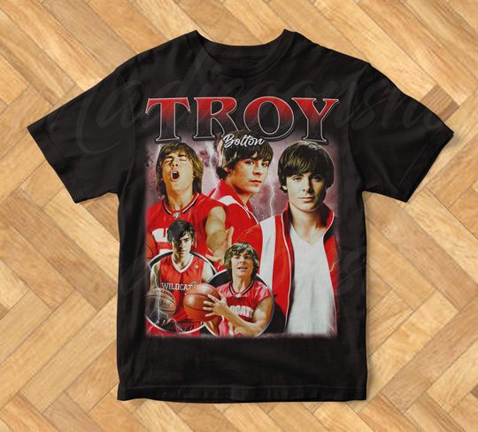 Discover Limited Troy Bolton Vintage T-Shirt, Gift For Woman and Man Unisex Heavy Cotton Tee