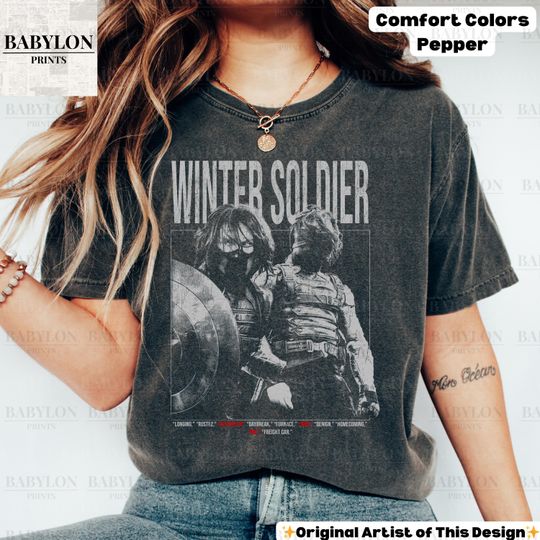 Discover Vintage Winter Soldier T Shirt, BUCKYY Bn Barnes Vintage Shirt, BUCKYY Bn Barnes Retro 90s Tshirt