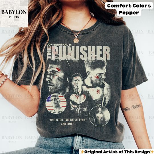Discover the Punisher Shirt Vintage Jon Bernthal Punisher Show Shirt Frank Castle Shirt