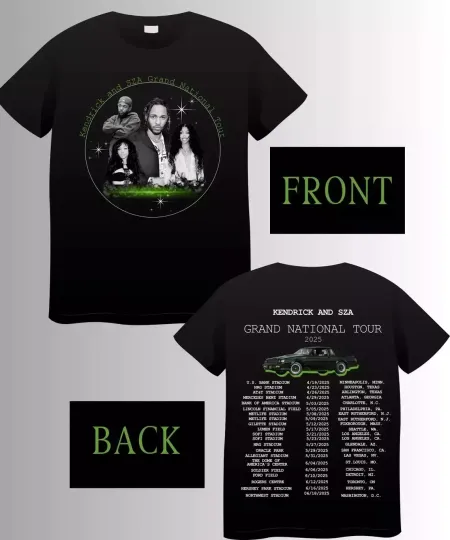 Discover New Kendrick Lamar X SZA Tour 2025, Gift For Fans, Music T-Shirt, Unisex Tee
