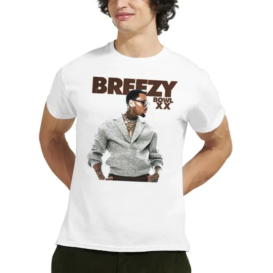Discover 2025 Chris Brown Tour Breezy Bowl XX T-Shirt, Chris Brown Concert 2025