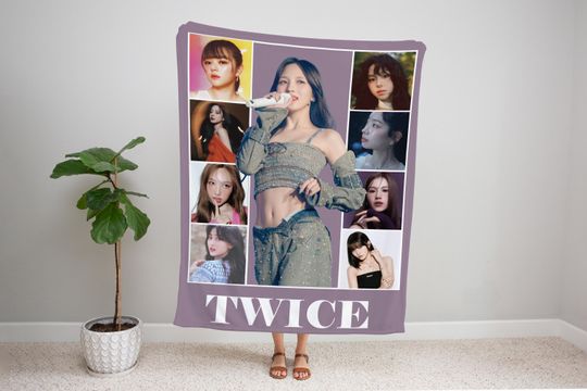 Discover TWICE Photo Blanket , TWICE Kpop Merch, Custom Gift for TWICE and KPop Fans