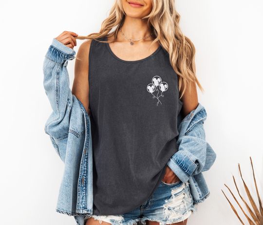 Discover Mickeyy mouse Balloons Top, Comfort Colors Tank Top, Minimalist Balloon Tank Top