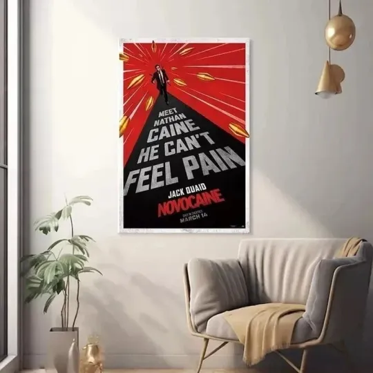 Discover NEW Novocaine (2025) Movie Poster, Home decoration - DS Poster Film