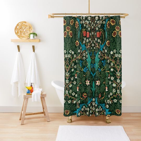Discover Blackthorn by William Morris, 1892 Shower Curtain