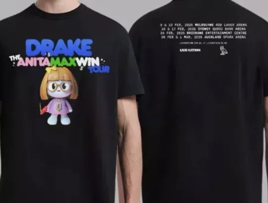 Discover Drake The Anita Max Win Tour In Australia And New Zealand 2025 Tour T-Shirt