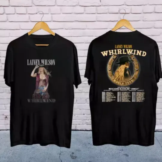 Discover 2025 Lainey Wilson Whirlwind World Tour Shirt