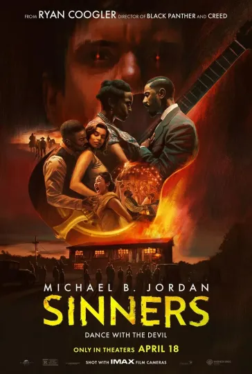 Discover Sinners 2025 Movie Poster Wall Art (h)  " Michael B. Jordan