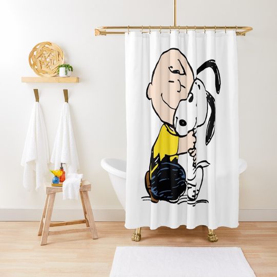Discover Snoopy Shower Curtain, Bathroom Decor