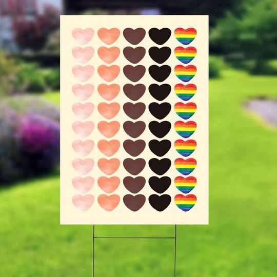 Discover Diversity Decor, Equality Kindness Yard Decoration, Unique Garden Banner, Rainbow Pride