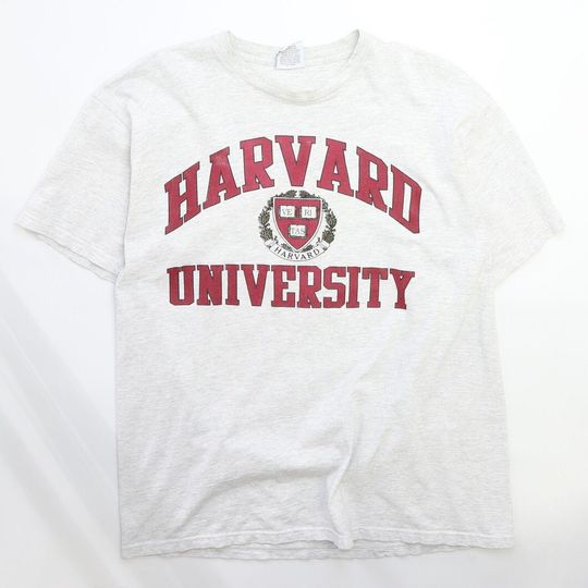 Discover Vintage Harvard Crimson University Crest T-Shirt