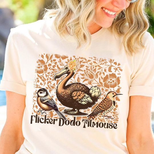 Discover Flicker Dodo Titmouse Shirt, Subtle FDT Shirt, Gift for Democrat
