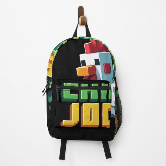 Discover Chicken Jockey Pixel Funny Backpack