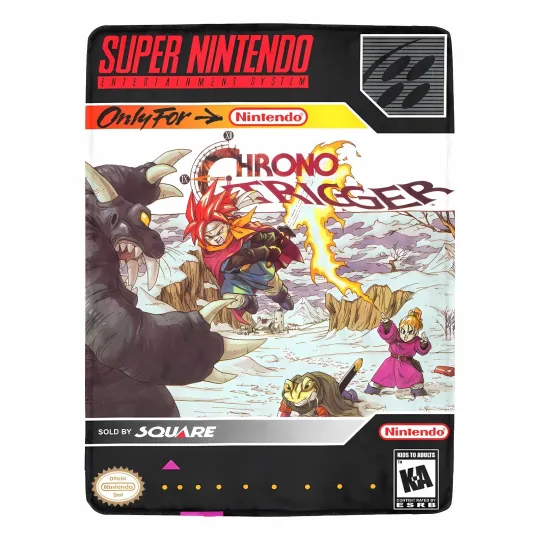 Discover Vintage / Retro Game Chrono Trigger SNES Ultra-Soft Micro Fleece Blanket