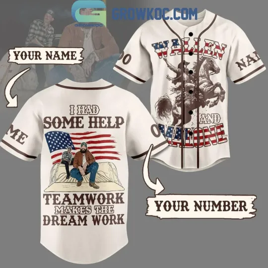 Discover Personalized Post Malone Teamwork Makes The Dream Work Baseball Jersey
