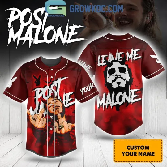 Discover Personalized Post Malone Leave Me Alone Baseball Jersey
